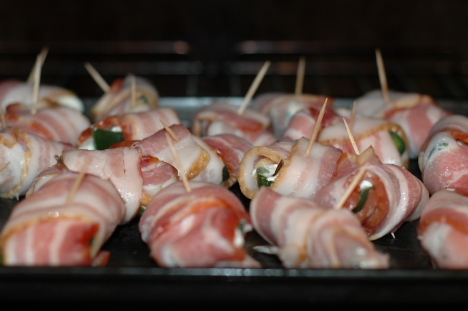 Bacon-Wrapped Jalapeno Poppers