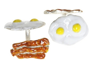 Bacon & Eggs Cufflinks