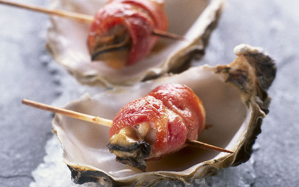 Bacon Wrapped Oysters