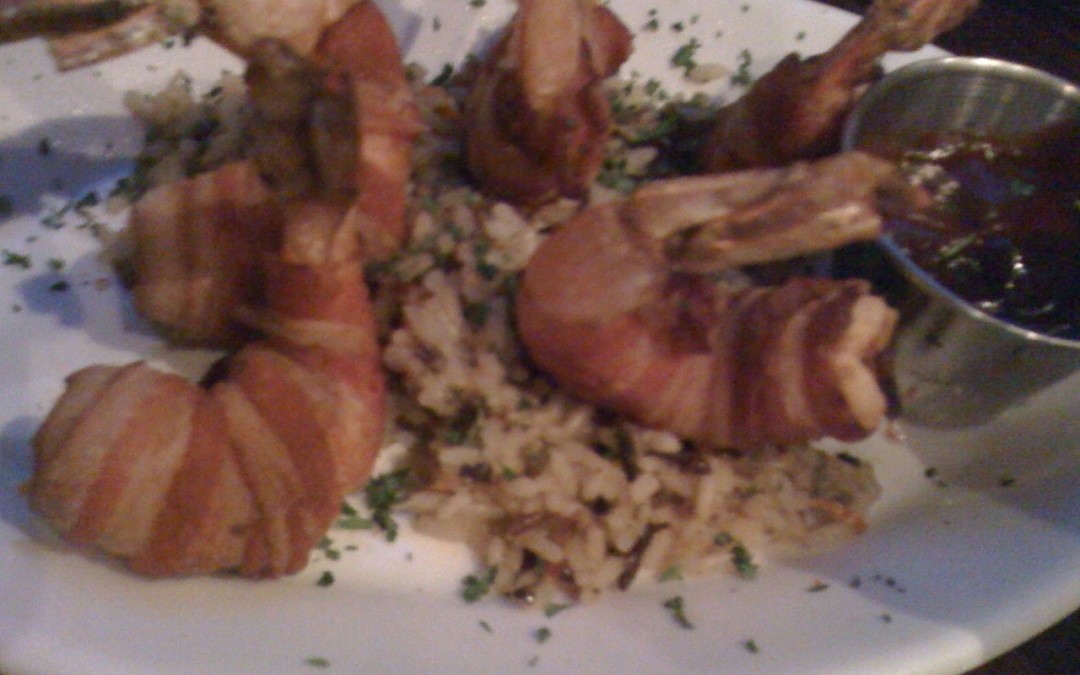 Crispy bacon shrimp