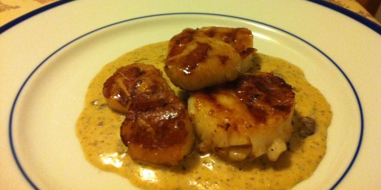 Scallops with Creamy Bacon Sauce Royal Bacon Society