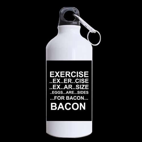 Eggs Are Sides For Bacon Aluminum Sports Water Bottle Mugs Eggs Are Sides For Bacon Aluminum Sports Water Bottle
