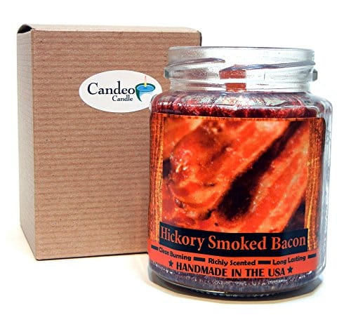 Hickory-Smoked-Bacon-Wood-Wick-Candle-8-oz-Super-Scented-Natural-Wax-Candle-Burning-Wood-Fireplace-Candle-0
