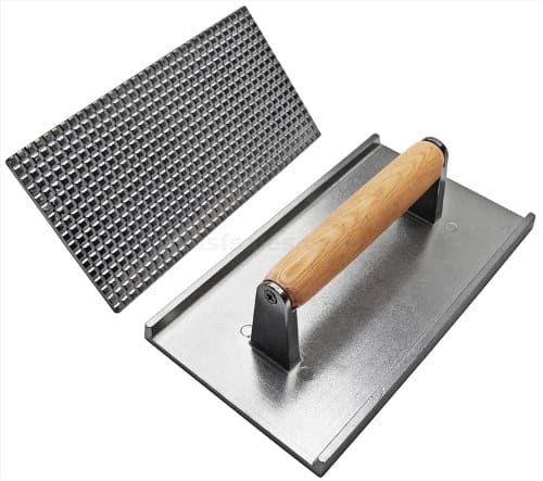 New-Star-36411-Commercial-Grade-Aluminum-Steak-WeightBacon-Press-825-by-425-Inch-0