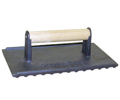 The-Camp-Chef-9-14-by-5-34-by-3-14-Inch-Seasoned-Cast-Iron-BaconMeat-Press-0