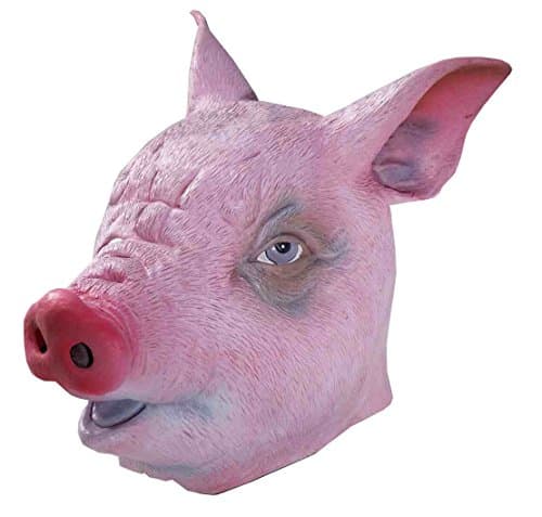 Forum-Novelties-Mens-Deluxe-Latex-Pig-Mask-Pink-One-Size-0