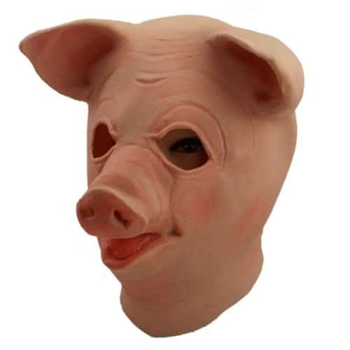 Pig In Latex - Bacon Creepy Pig Masks - Royal Bacon Society