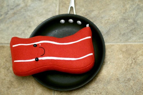 plush bacon