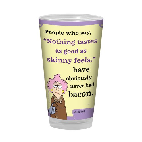 Tree-Free-Greetings-PG02814-Aunty-Acid-Artful-Alehouse-Pint-Glass-16-Ounce-Tastes-Like-Bacon-0